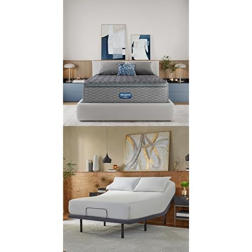 Image of Beautyrest Days End Med-Firm 14.75 inch King Mattress Bundle + Adjustable Base
