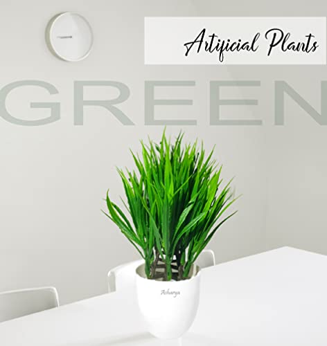 Image of Artificial Indoor Plant with Decorative Pot, Home Decor (Green long)