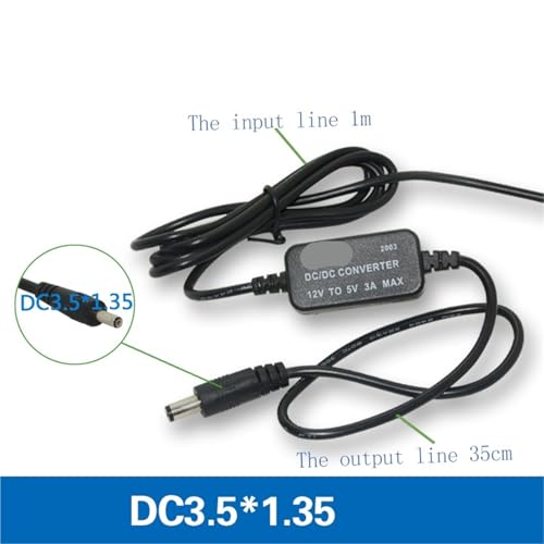 Convertisseur 12V 5V DC 5.5x2.1mm câble abaisseur tension voiture - 4