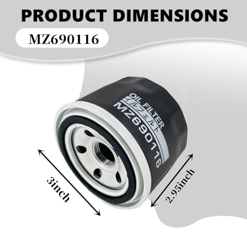 Image of MZ690116 Oil Filter Fit for Mitsubishi 1984-2017 Lancer Galant Outlander Engine (2 Pack)