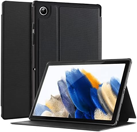 CoBak Case for Samsung Galaxy Tab A8 10.5 Inch 2022, Multi-Viewing Angles, All New PU Leather Smart Cover with Auto Sleep Wake Feature for Samsung Galaxy Tab A8 Tablet [SM-X200/X205/X207], Black
