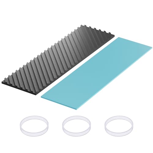 Disipador de cobre de 20x70x1.5mm con grafeno para refrigerar chips de memoria VRAM y GPU