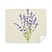 Flowers Painting Lavender Cleaning Cloth Screen Cleaner 2pcs Suede Fabric