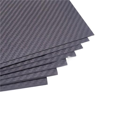 400mm X 200mm Real Carbon Fiber Plate Panel Sheets 0.5mm 1mm 1.5mm 2mm 3mm 4mm 5mm Thickness Composite Hardness Material for RC 3k Carbon Fiber(0.5mm Thickness)