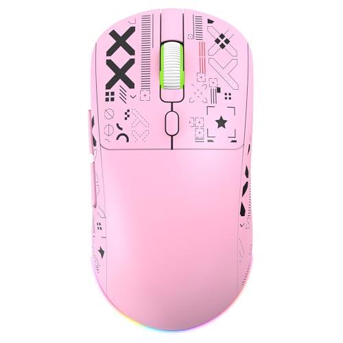 Annadue Souris de Jeu Ergonomique RVB, 3 Modes Filaires sans