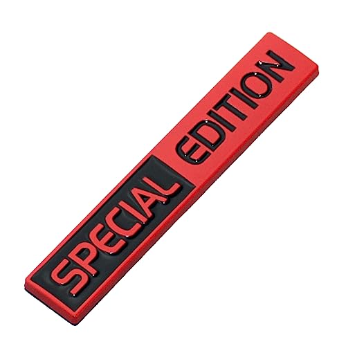 Image of 2Pc Special Edition Emblem 3D Fender Badge Car Truck Sticker Decal Fit for Universal Car Truck SUV (Black Red)