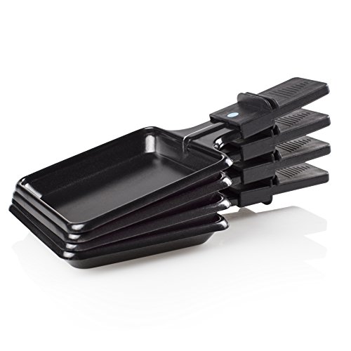 Foto von Princess Raclette Grill für bis zu 4 Personen - mit Steingrill und regelbarer Heizstufen, 600 Watt, Schwarz, 162810