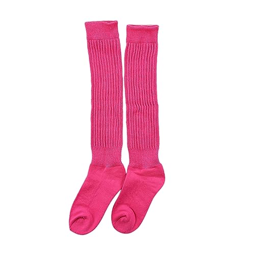 Bestjybt 80s Slouch Socks for Women, Scrunch Knee High Boot Socks2