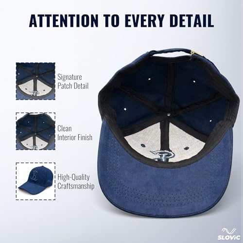 Image of SLOVIC Cap for Men Stylish | Unisex Cap with Adjustable Straps | Summer Caps for Men & All Sports - Cricket, Football | Comfortable fit Baseball Caps for Mens & Boys | Free Size