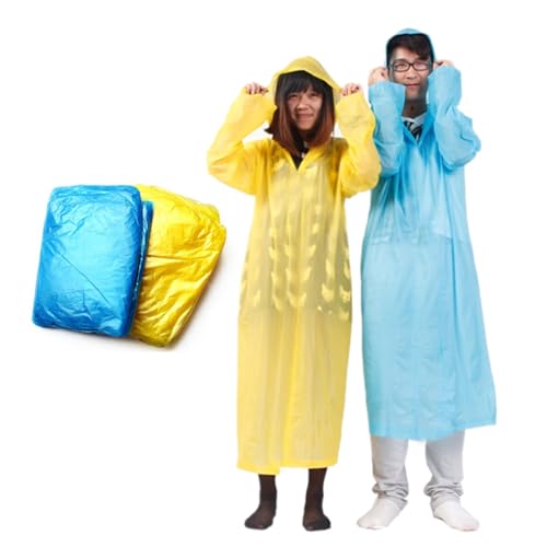 AMSLSIU Chubasquero de plástico para Acampar, montañismo, Impermeable, portátil, para la Lluvia, para la Familia, para el Exterior, Suministros de para Caza, Color Aleatorio