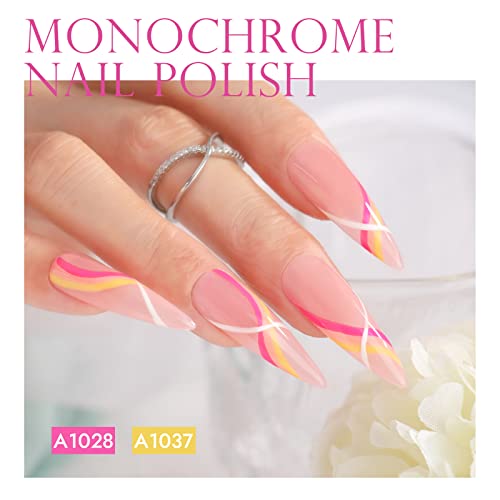 Double Rhythm 8 Colors 7.5Ml Gel Nail Polish Kit Pastel Vibrant Color Polish Gel Starter Set Soak Off Art Manicure Home Salon Diy Gifts (8-Kit2) #TOP3