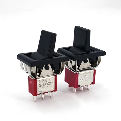 Interruptor SHT80-R mini paddle toggle switch azul para paneles de control en talleres 2