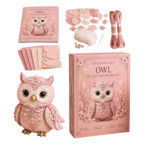 Ensemble de couture animaux sauvages 3D en feutrine, cadeau loisir créatif DIY
