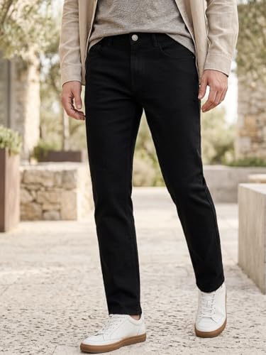 Image of NeoStreak Men's Regular Fit Washed Jeans Stretchable