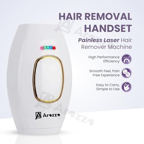 Image of IPL Hair Removal Handset for Women & Men - Painless Laser Machine for Permanent Hair Reduction on Face, Bikini, Underarms, Legs, Armpit At-Home, 3 Month Warranty (Small)