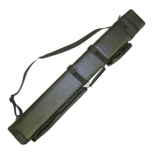 3x6 Hard Pool Cue Billiard Stick Carrying Case, Black
