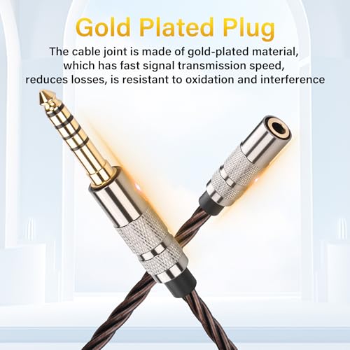 Cable adaptador de audio 4.4mm a 3.5mm SinLoon 15cm miniatura 5
