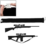 DecoyPro Extra Wide Gun Sock with ID Tag – Gun Socks for Rifles with Scopes – Gun Socks for Shotguns