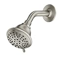Attune Spot Resist Brushed Nickel 8-Function Wall Mount Fixed Showerhead, 218W0SRN