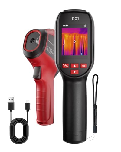 HIKMICRO D01 Cámara Térmica, Resolución Superiores 240x240, SuperScene, Cámara de Imágenes Térmicas 96x96, Batería de 3350mAh para 11 horas de duración, Grabación de fotos y videos, 50° FOV