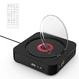 ➤【MEHR FUNKTION】 : Gebaut mit Bluetooth 4.2, AV-Buchse, USB-Anschluss und HDMI-Anschluss, Verbindung mit TV & Projektor; Stellen Sie den Timer so ein, dass Sie jederzeit es spielen können. Mit dem Disc, USB-Stick, Radio, Bluetooth-Modus ist das Gerät Ihre verschiedenen Bedürfnisse perfekt zu erfüllen. Das Gerät kann auch mit Bluetooth-Gerät wie Android, iOS, iPhone, iPad, Samsung, HUAWEI, Xiaomi usw. verbunden werden und dann die Dokumente abspielen