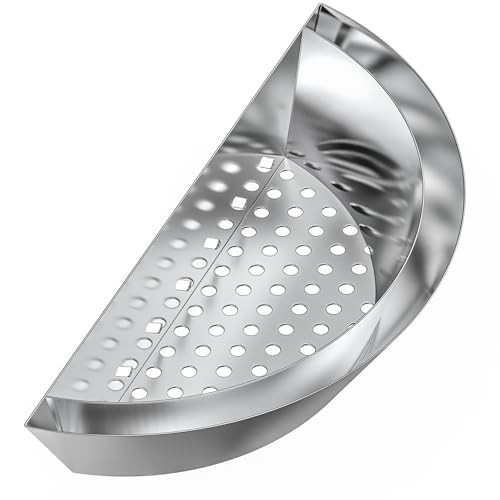 onlyfire Charcoal Basket, Grill Basket with Water Reservoir, Stainless Steel Coal Briquet Holder for Weber 22/26 Inch Kettle Grills and Other Similar Charcoal Grills