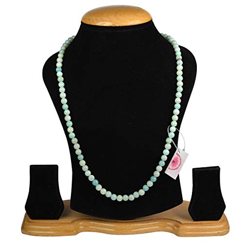 Image of Reiki Crystal Products Natural Reiki Feng-Shui Mala Necklace 6 mm Crystal Stone 108 Bead Jaap Mala for Men and Women
