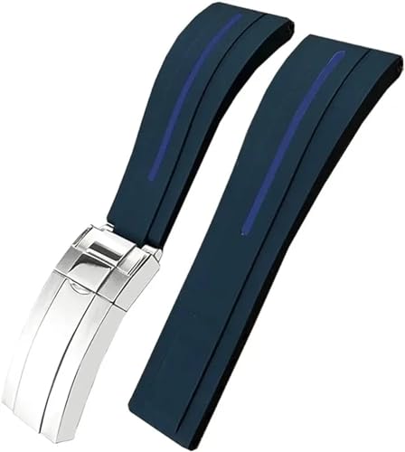 Bracelet montre caoutchouc 20mm style Oysterflex design luxe étanche pour Daytona
