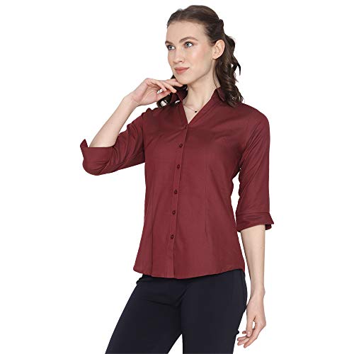 Image of Blue RoninWomen Stylish Western Official Formal Shirts for Women Regular fit Shirts for Women