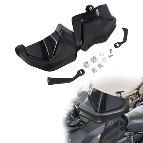 Design con altezza aumentata: Aumenta la portata del parabrezza e fornisce una gamma più ampia di parabrezza per le mani. In inverno, può bloccare efficacemente il vento freddo e rendere le tue mani più comode durante i viaggi in moto a lunga distanza.
