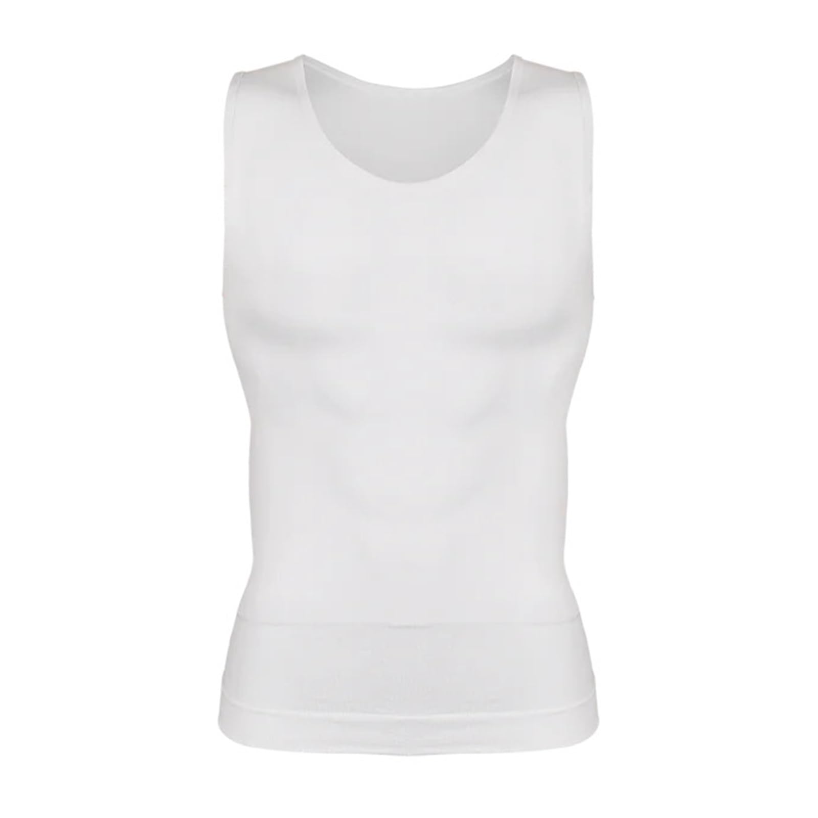 Camiseta CompresióN Hombre Camiseta de compresión moldeadora for hombre, camiseta interior adelgazante, camisetas sin mangas moldeadoras de cuerpo, chaleco moldeador sin mangas, 2 uds. Camiseta Adelga
