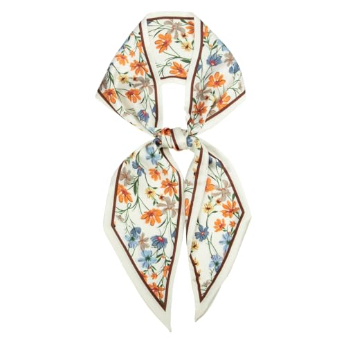 RIIQIICHY Women's Silk-Like Hair Scarf & Headband - Handbag & Purse Accessory2