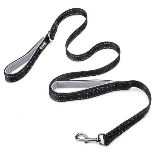 Image of Buraq Pets 6FT Double Handle Dog Leash Reflective Padded Grip
