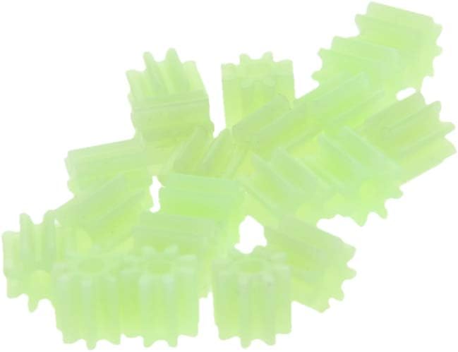 Othmro 20pcs Plastic Gears 8 Teeth Model 081.5A Reduction Gear Plastic Worm Gears for RC Car Robot Motor