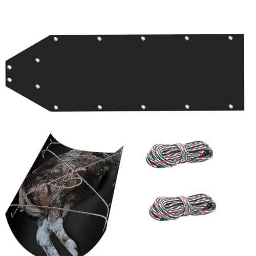 Bubei Traîneau de traîneau de cerf | Transporteur de Jeu de charrette à cerf - Traîneau à cerf, traîneau à Neige pour la pêche sur Glace pour Le Transport d'équipement, traîneau Utilitaire Polyvalent