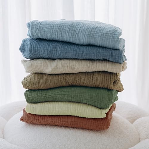 Image of Dreamology Mini Crib Sheets Fitted,Mini Muslin Crib Sheet,100% Cotton | Crib Sheets,Soft,Baby Crib Sheets,Girls,Boys,Pack and Play Sheets Fitted,24x38 Mini Crib Sheet,2 Pack | Caramel,Ecru