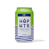 HOP WTR - Sparkling Hop Water - Lime - (12 Pack) - NA Beer, No Calories or Sugar, Low Carb, With Adaptogens and Nootropics for Added Benefits (12 oz Cans)