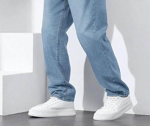 Men's high-Street Loose-fit Jeans, Classic Retro Straight-Leg Denim Wide-Leg Pants2