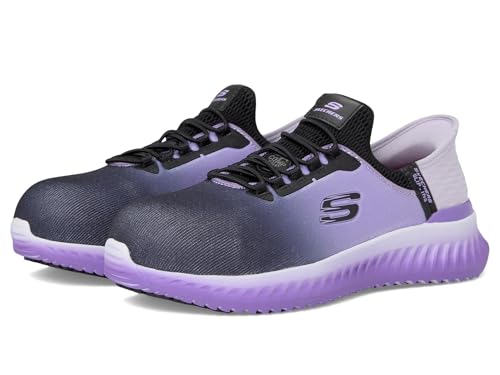 Image of Skechers Women's Tilido Ombray | Work, Slip-ins, Relaxed Fit, Max Cushioning, Slip Resistant, Electrical Hazard, Air-Cooled Memory Foam, Heel Pillow