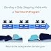 WoodyKnows Side-Sleeping Backpack, Sleep Position Trainer, alleviates snoring Caused by Throat Issues (Large 1 Pack)