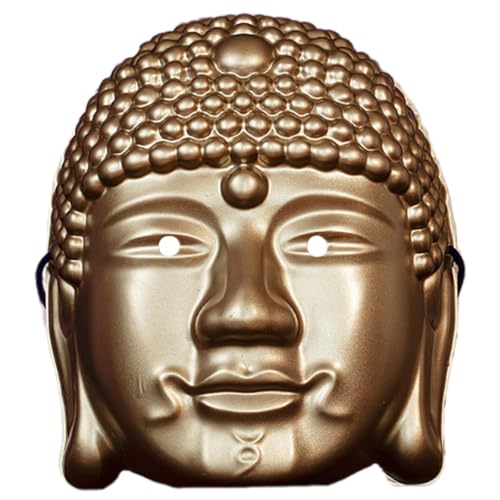 Qsvbeeqj Cabeza de budismo cosplay de Halloween para entusiastas del cosplay fiesta de disfraces decoración de fiesta de Halloween para cabeza de budismo adulto