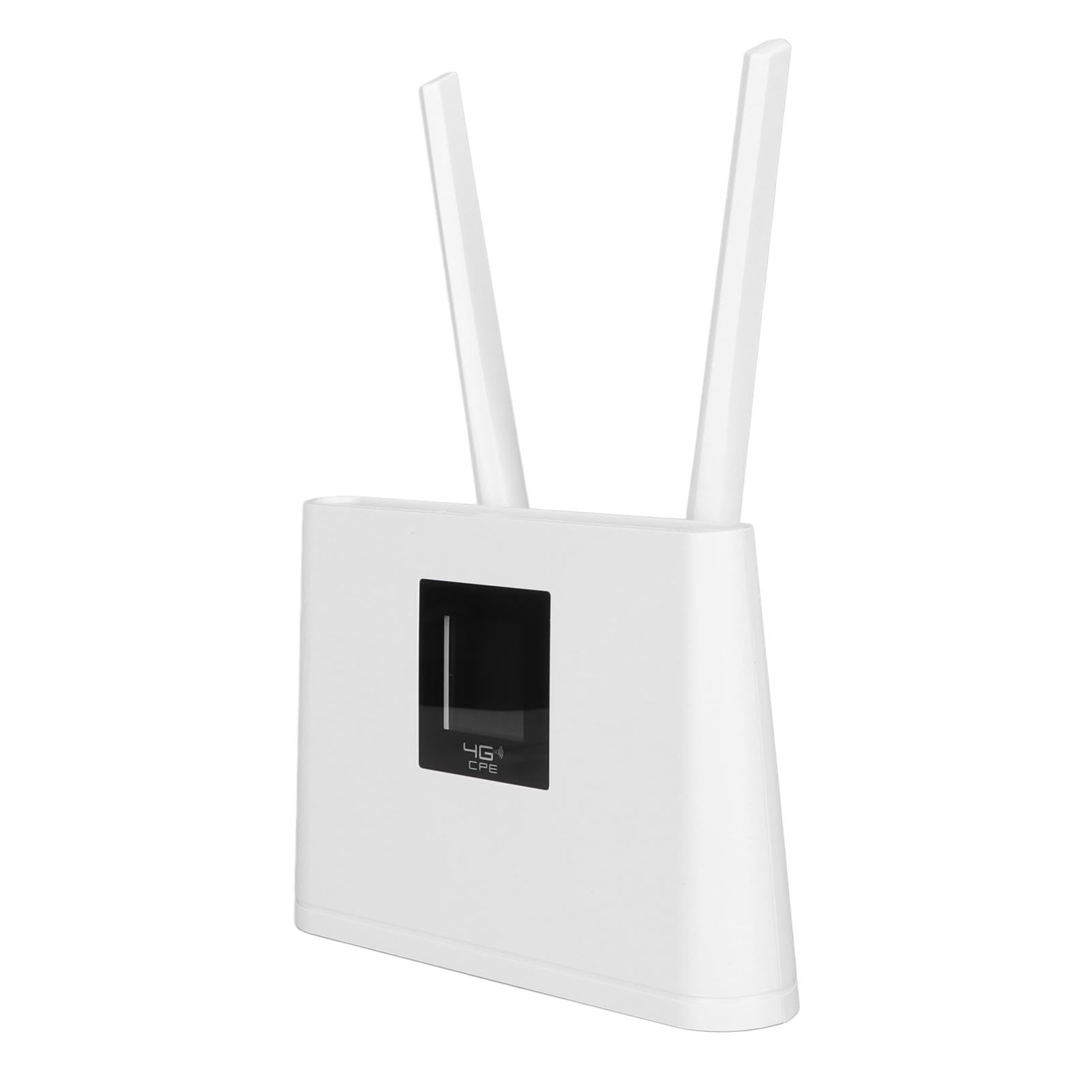 Yunseity Router 4G LTE Router da 150 MBPS SIM SIM SLOT WiFi per Europa Asia, 20 Dispositivi Supportati LCD Visualizzano l'antenna Ad Alto Guadagno Ad Alto Guadagno per il Campeggio all'aperto