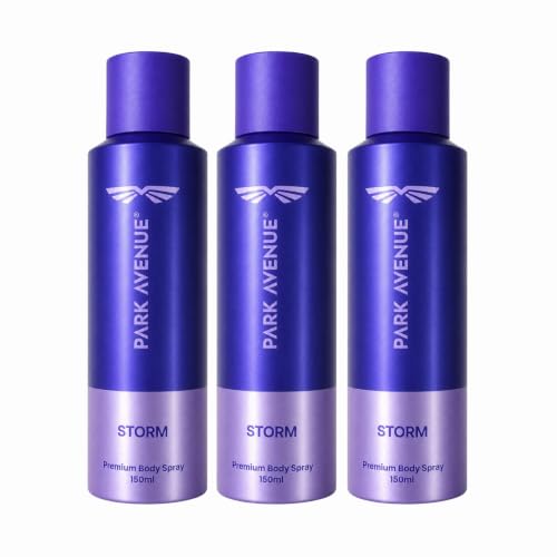 Image of Park Avenue 3 Storm Deodorant Spray - For Men (450 ml, Pack of 3)