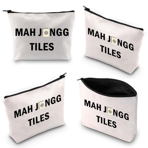 Bolsa Mah Jongg para accesorios y maquillaje 23x18cm miniatura 6