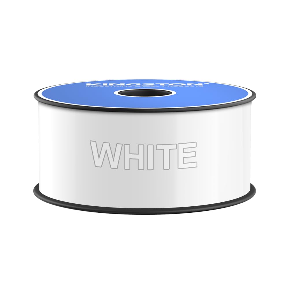 Premium Vinyl Label Tape for DuraLabel, LabelTac, VnM, SafetyPro and Others, White, 2" x 150'