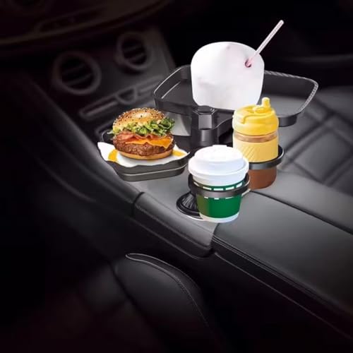 Bandeja portavasos giratoria 5 en 1 para auto miniatura 6