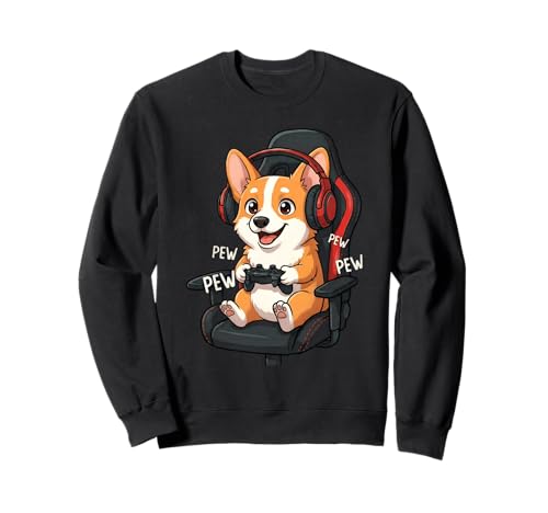 Corgi Gamer Dog �r�f�I�Q�[���v���[���[ �Q�[���X�g���[�}�[ �g���[�i�[