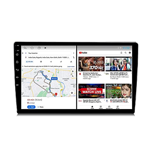 Image of Modorwy TS7 9inch Universal Car Android System | OS 13 Double Din Stereo | 2GB RAM 32GB ROM | IPS HD Touchscreen | Inbuilt Bluetooth /WiFi | Mirror Link /Split Screen GPS Navigation Multimedia Player