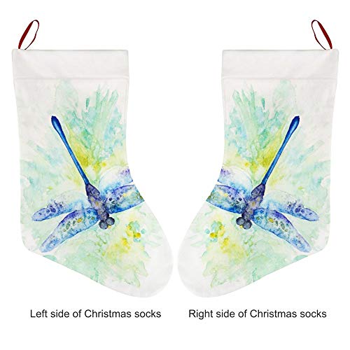 image for Puilkfgt Watercolor Dragonfly Personalized Christmas Stockings for Xma