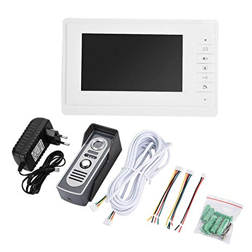 Video-Türsprechanlage Türklingel, 7-Zoll-Digitalkamera-Nachtsichtkabel Video Intercom Home Security System-Unterstützung Entsperren,